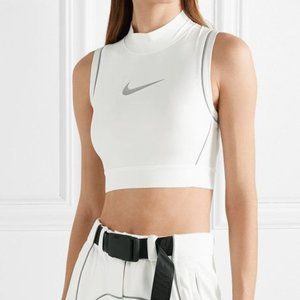 Nike x Ambush Reflective 3M Crop Top Mock Neck Phantom